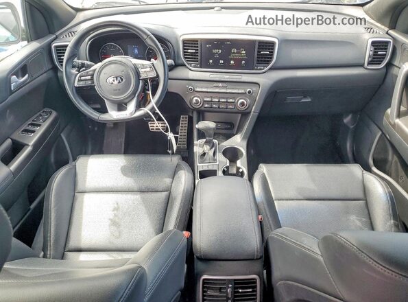 KNDP63AC6M7940775 2021 KIA SPORTAGE Blue Вид панелі приладів