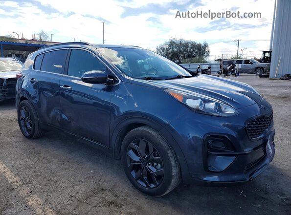 KNDP63AC6M7940775 2021 KIA SPORTAGE Blue Передня права чверть