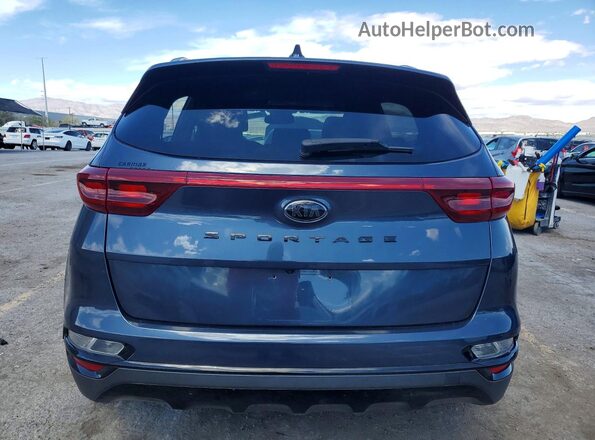 KNDP63AC6M7940775 2021 KIA SPORTAGE Blue Вид ззаду