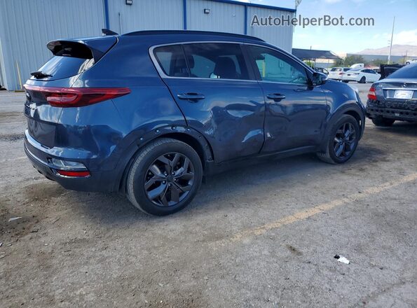 KNDP63AC6M7940775 2021 KIA SPORTAGE Blue Задня права чверть