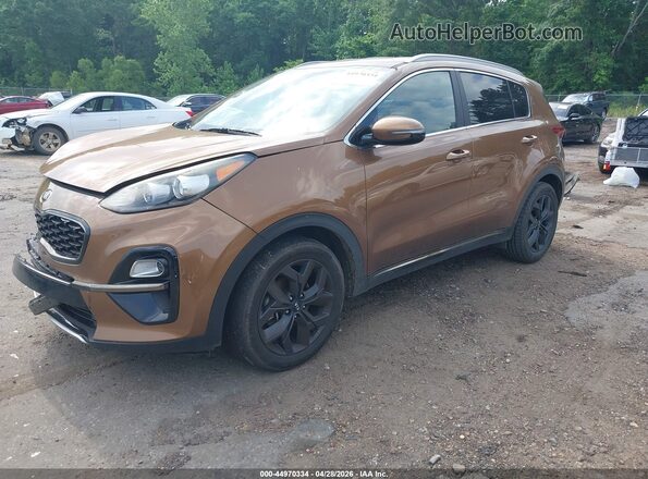KNDP63AC7M7922768 2021 KIA SPORTAGE Brown Przód lewy