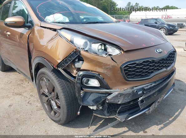 KNDP63AC7M7922768 2021 KIA SPORTAGE Brown Widok z przodu