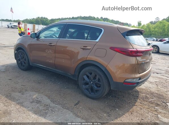 KNDP63AC7M7922768 2021 KIA SPORTAGE Brown Tył lewy