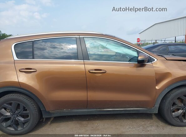 KNDP63AC7M7922768 2021 KIA SPORTAGE Brown Widok wnętrza 360 stopni