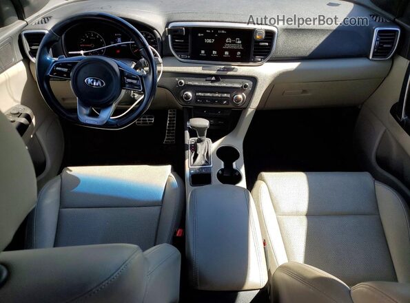 KNDP6CAC2L7781669 2020 KIA SPORTAGE Серый Вид панели приборов