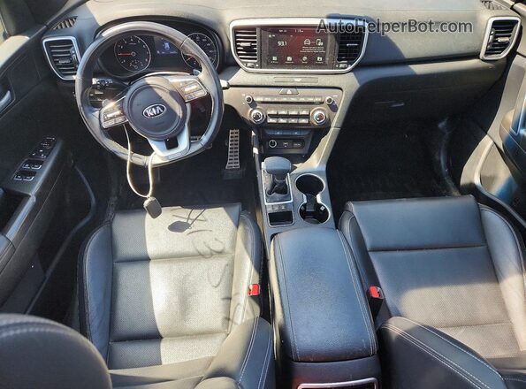 KNDP6CAC3M7850872 2021 KIA SPORTAGE Black Առջևի վահանակի տեսք