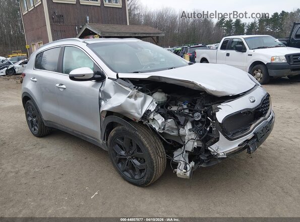KNDP6CAC5M7849402 2021 KIA SPORTAGE Silver წინა ხედი