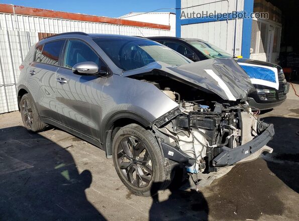 KNDP6CAC5M7911767 2021 KIA SPORTAGE Silver Передня права чверть