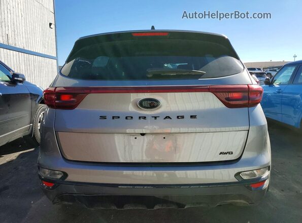 KNDP6CAC5M7911767 2021 KIA SPORTAGE Silver Вид ззаду