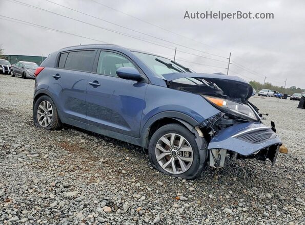KNDPB3AC0G7866334 2016 KIA SPORTAGE Blue Delantero derecho