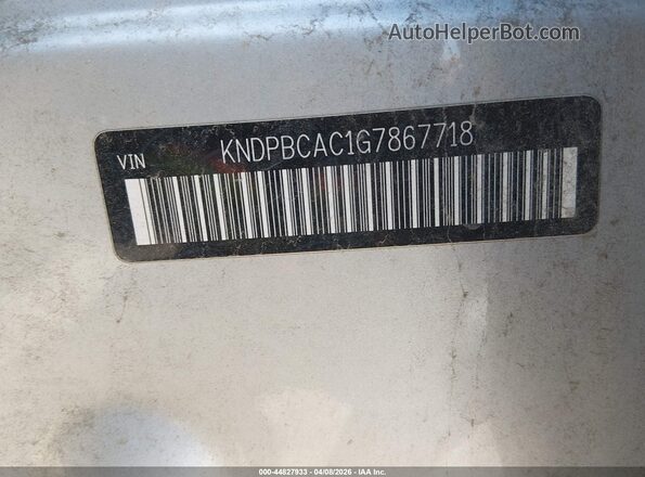 KNDPBCAC1G7867718 2016 KIA SPORTAGE Silver Շարժիչի բաժամունքի տեսք