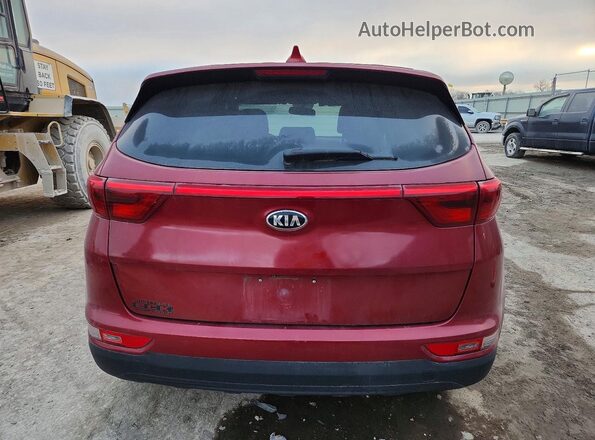KNDPM3AC0K7493802 2019 KIA SPORTAGE Red Вид ззаду