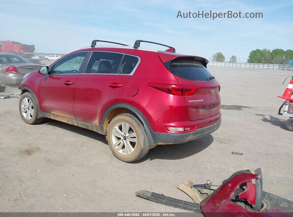 KNDPM3AC2H7174524 2017 KIA SPORTAGE Red Rear left