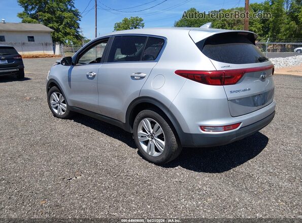 KNDPM3AC2H7219638 2017 KIA SPORTAGE Silver Trasero izquierdo