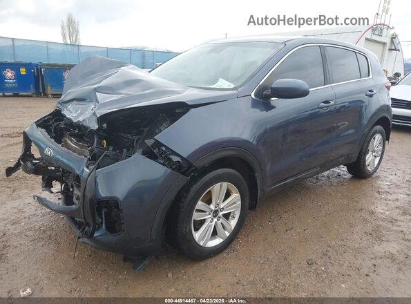 KNDPM3AC8H7233284 2017 KIA SPORTAGE Blue წინა მარცხენა ხედი სამი მეოთხედიდან