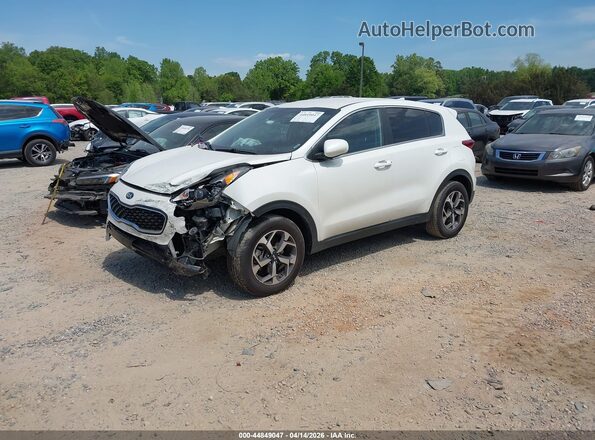KNDPM3ACXM7930384 2021 KIA SPORTAGE White წინა მარცხენა ხედი სამი მეოთხედიდან
