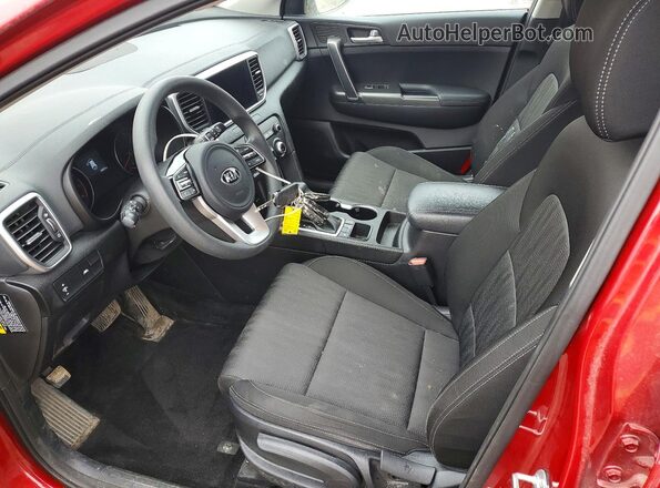 KNDPMCAC6M7886299 2021 KIA SPORTAGE Red Widok wnętrza z przodu