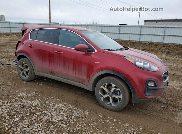 KNDPMCAC6M7886299 2021 KIA SPORTAGE Red Przód prawy