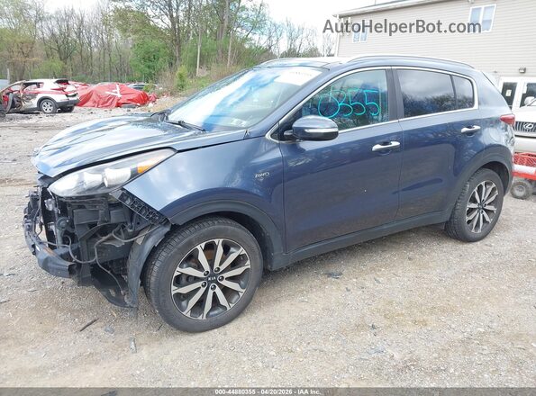KNDPNCAC7H7253443 2017 KIA SPORTAGE Blue Przód lewy