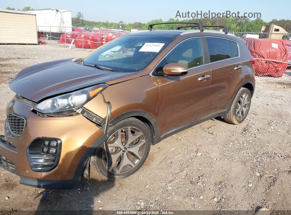 KNDPR3A61H7180701 2017 KIA SPORTAGE Brown Vista tres cuartos delantera izquierda