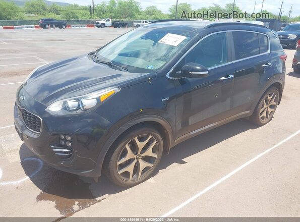 KNDPRCA61J7369628 2018 KIA SPORTAGE Black Front left