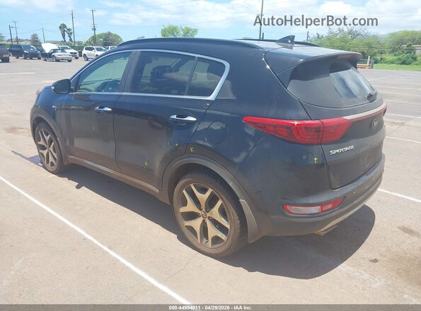 KNDPRCA61J7369628 2018 KIA SPORTAGE Black Rear left