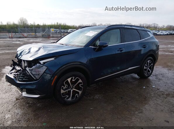 KNDPVCDG8S7250640 2025 KIA SPORTAGE HYBRID Синий Передняя левая четверть