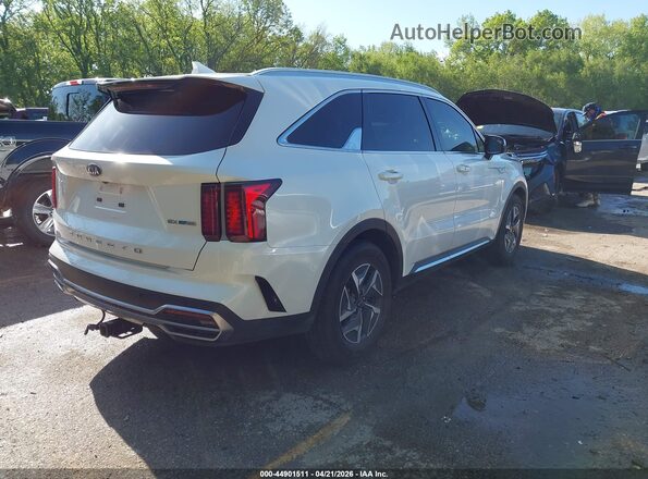 KNDRH4LG4M5022298 2021 KIA SORENTO HYBRID White Tył prawy