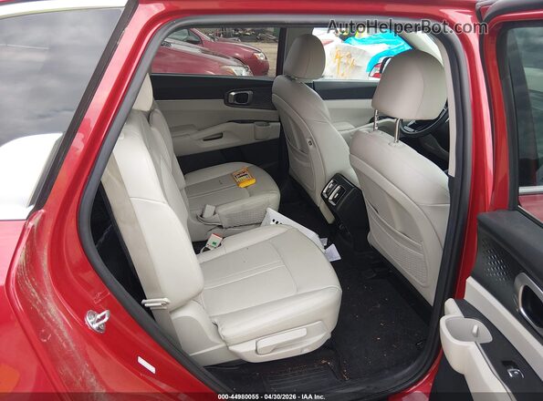KNDRH4LGXM5032480 2021 KIA SORENTO HYBRID Red VIN կոդի պիտակի տեսք