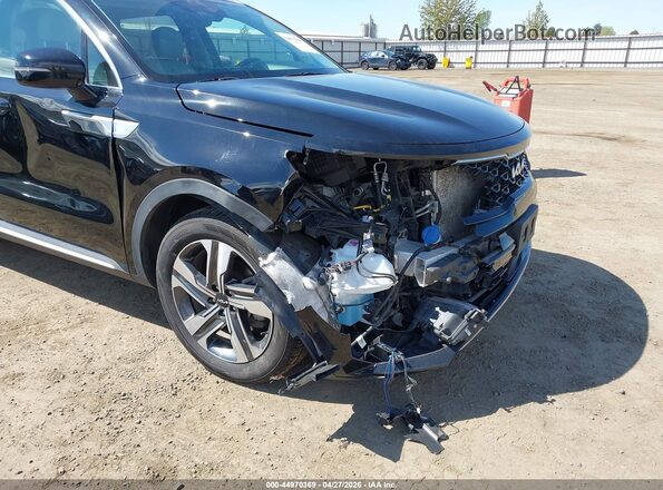 KNDRHDLGXP5175790 2023 KIA SORENTO HYBRID Black Դիմացի տեսք