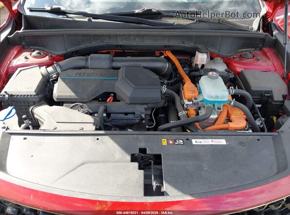 KNDRMDLH5N5123260 2022 KIA SORENTO PLUG-IN HYBRID Red Rear view