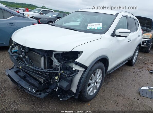 KNMAT2MT0HP592482 2017 NISSAN ROGUE White წინა მარცხენა ხედი სამი მეოთხედიდან