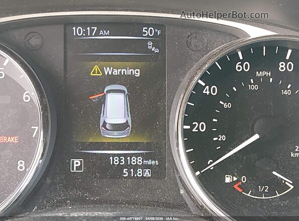 KNMAT2MT2GP620278 2016 NISSAN ROGUE White Instrument cluster view