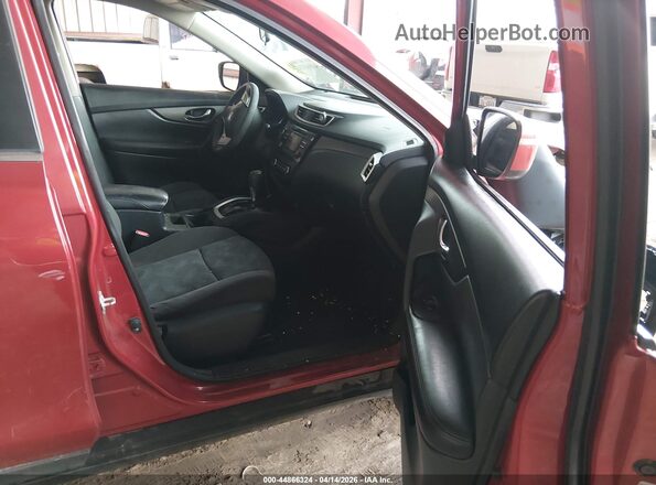 KNMAT2MT2GP650624 2016 NISSAN ROGUE Red Вид салону спереду