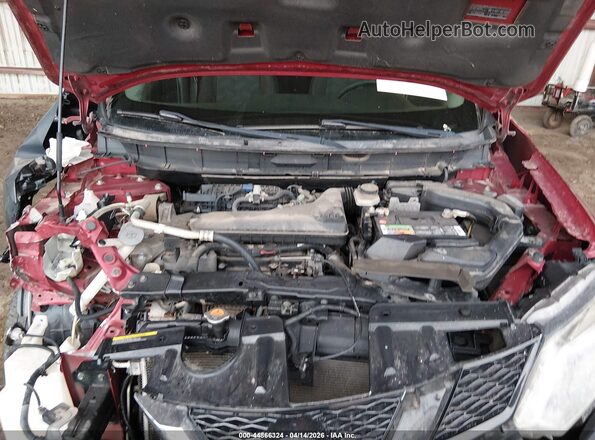 KNMAT2MT2GP650624 2016 NISSAN ROGUE Red Вид ззаду