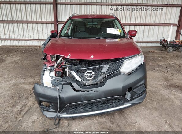 KNMAT2MT2GP650624 2016 NISSAN ROGUE Red Вид щитка приладів