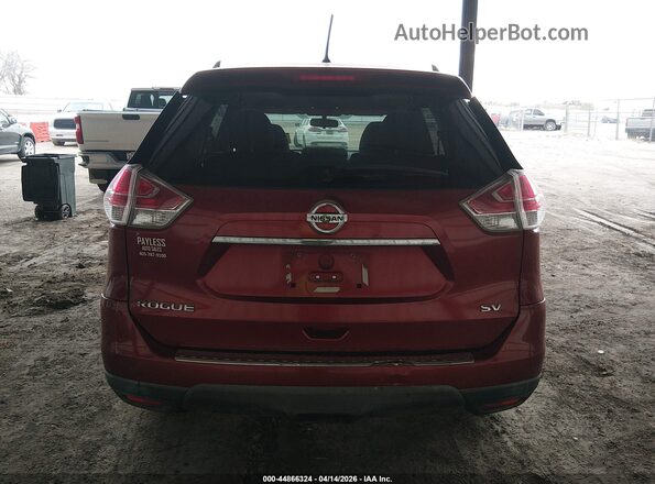 KNMAT2MT2GP650624 2016 NISSAN ROGUE Red 