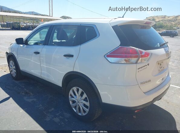 KNMAT2MT2GP699712 2016 NISSAN ROGUE White Trasero izquierdo