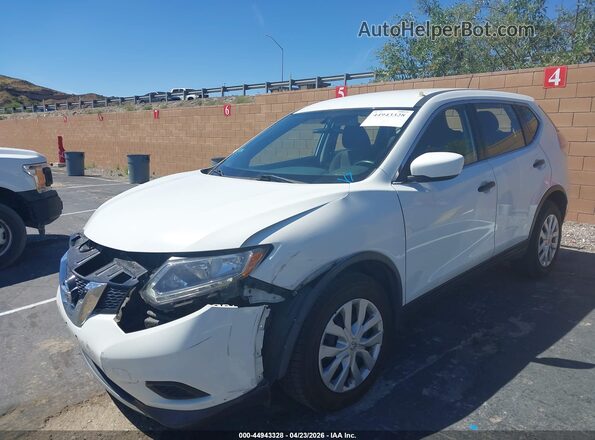 KNMAT2MT2GP699712 2016 NISSAN ROGUE White Vista tres cuartos delantera izquierda