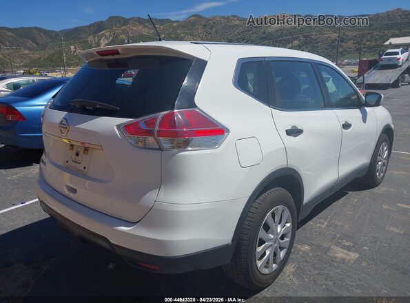 KNMAT2MT2GP699712 2016 NISSAN ROGUE White Trasero derecho