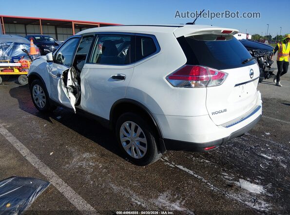 KNMAT2MT3GP593706 2016 NISSAN ROGUE White უკანა მარცხენა