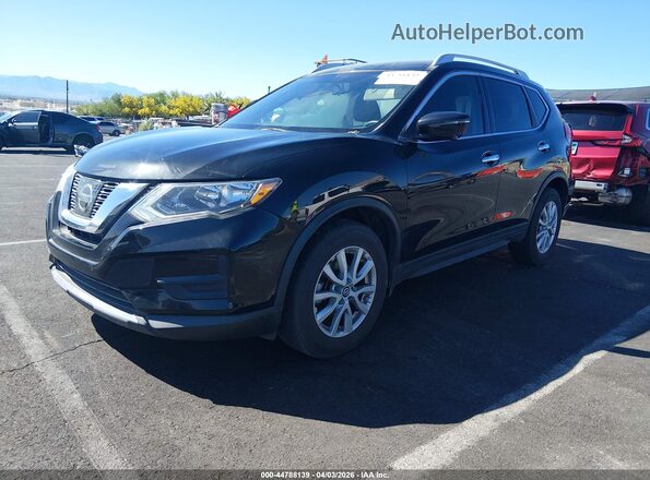 KNMAT2MT3HP575983 2017 NISSAN ROGUE Black Առջևի ձախ երեք քառորդ տեսարան