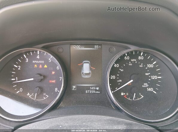 KNMAT2MT3HP575983 2017 NISSAN ROGUE Black Հետևի նստատեղերի տեսք
