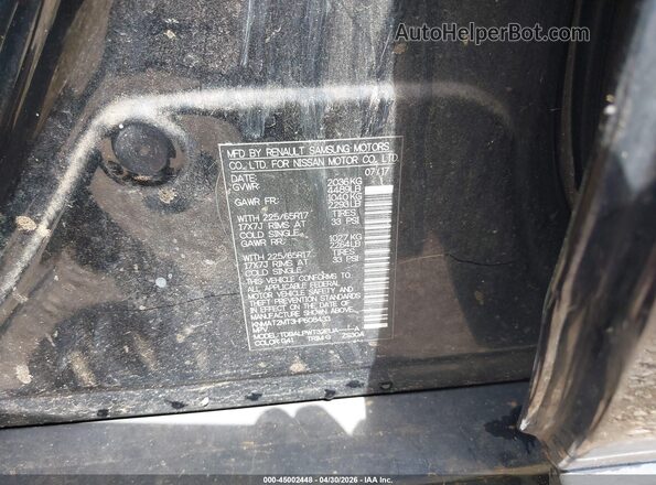 KNMAT2MT3HP608433 2017 NISSAN ROGUE Black Вид підкапотного простору
