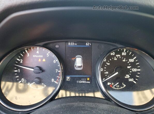 KNMAT2MT4KP524371 2019 NISSAN ROGUE Gray ხელსაწყოთა პანელის ხედი
