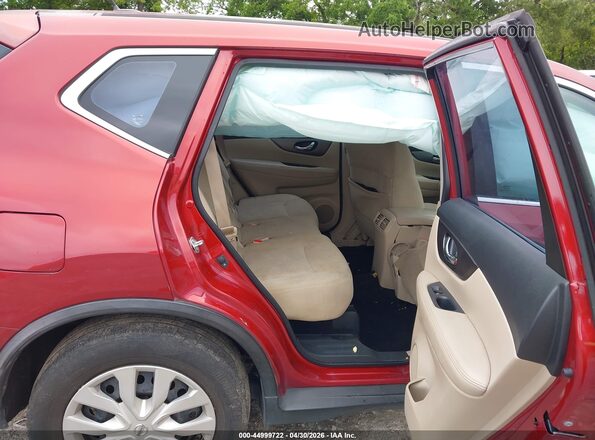 KNMAT2MT5GP626480 2016 NISSAN ROGUE Red VIN sticker view