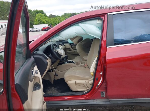 KNMAT2MT5GP626480 2016 NISSAN ROGUE Red Front interior view