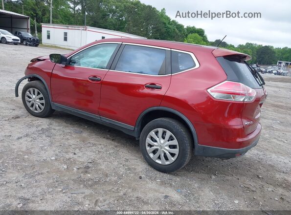 KNMAT2MT5GP626480 2016 NISSAN ROGUE Red Rear left