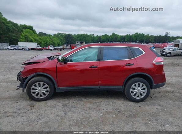 KNMAT2MT5GP626480 2016 NISSAN ROGUE Red 