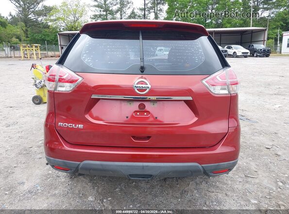 KNMAT2MT5GP626480 2016 NISSAN ROGUE Red 